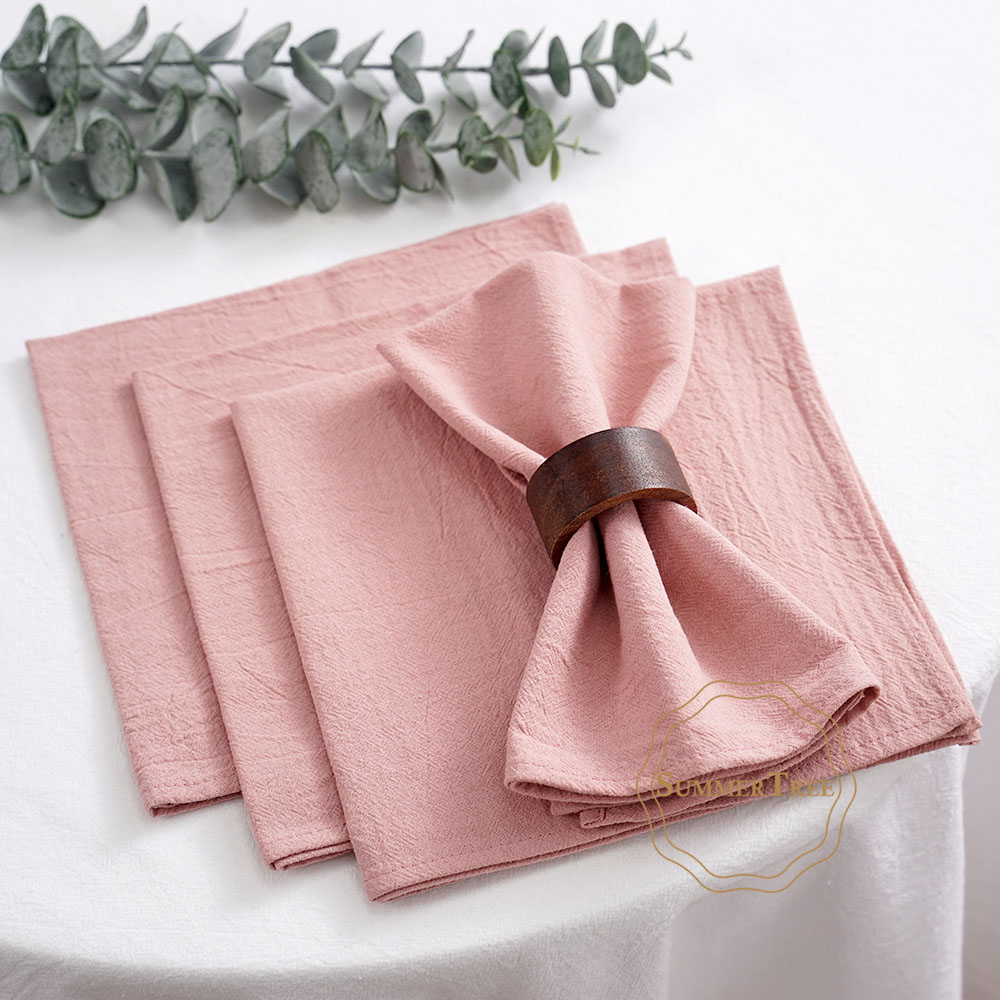 Linen Napkin Set - Набор из 24 многоразовых хлопковых салфеток