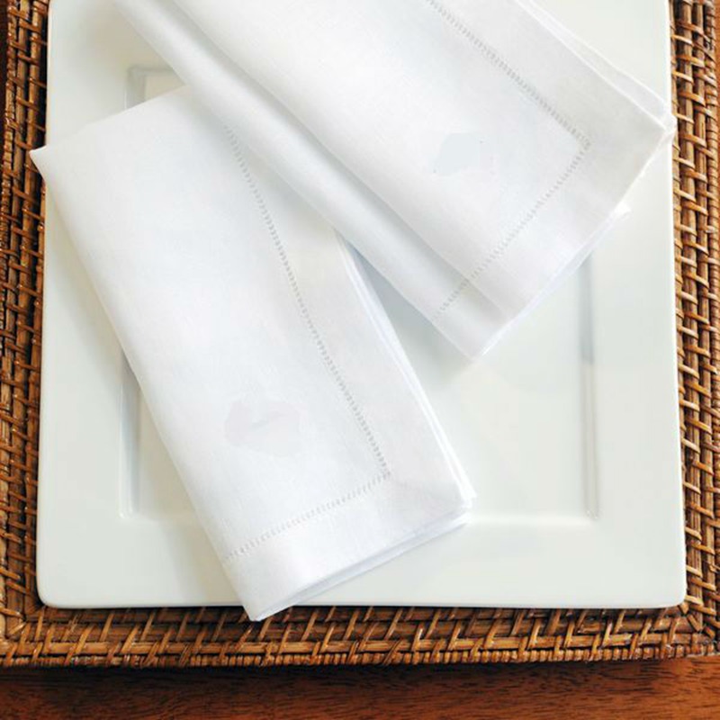 6 шт., белые салфетки с вышивк – обзор и цена Linen Napkin Set
