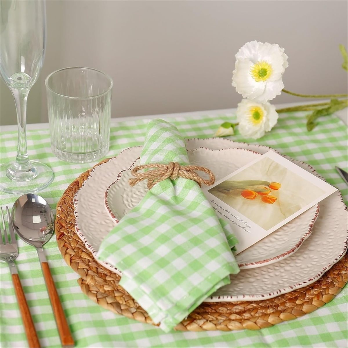 Набор из 12 льняных плетеных б – обзор и цена Linen Napkin Set